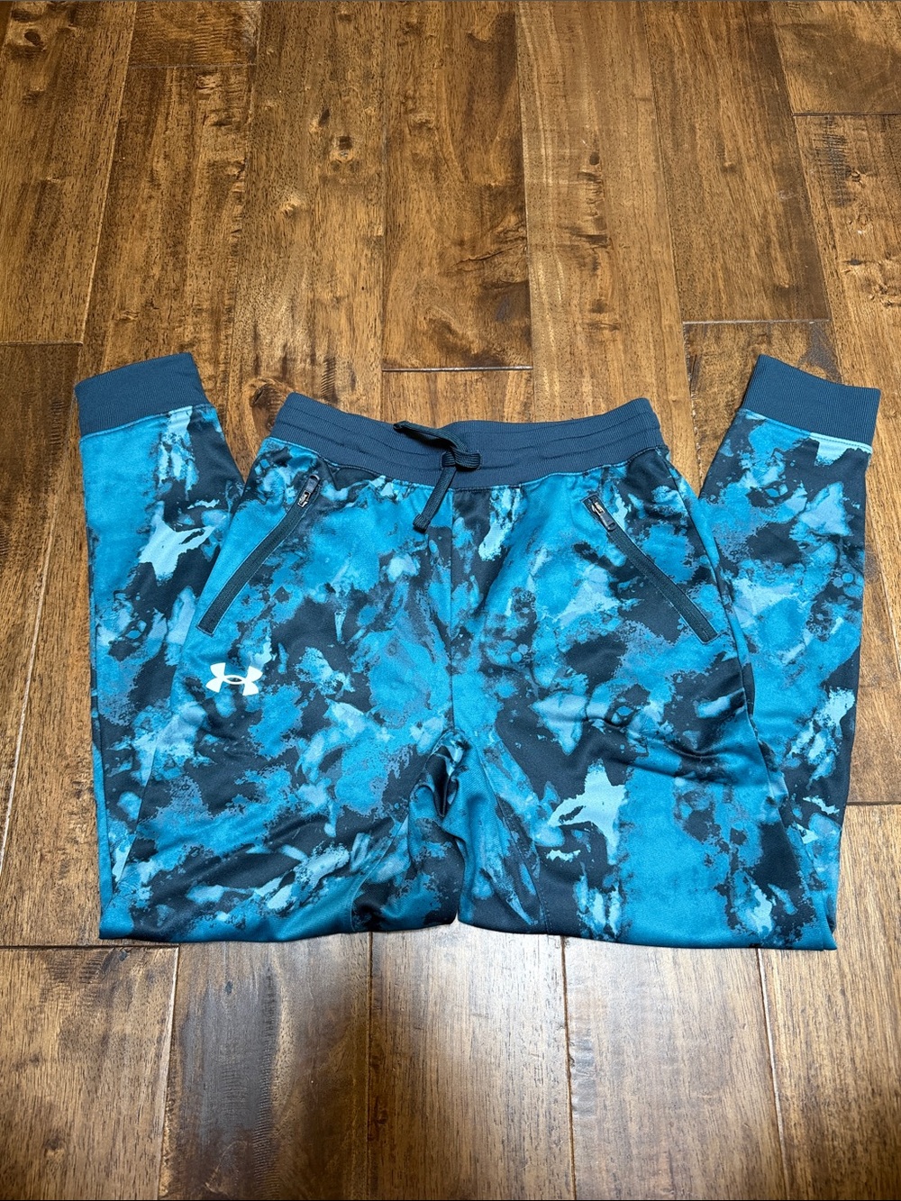 Under Armour Teal & Navy Camo Jogger Pants